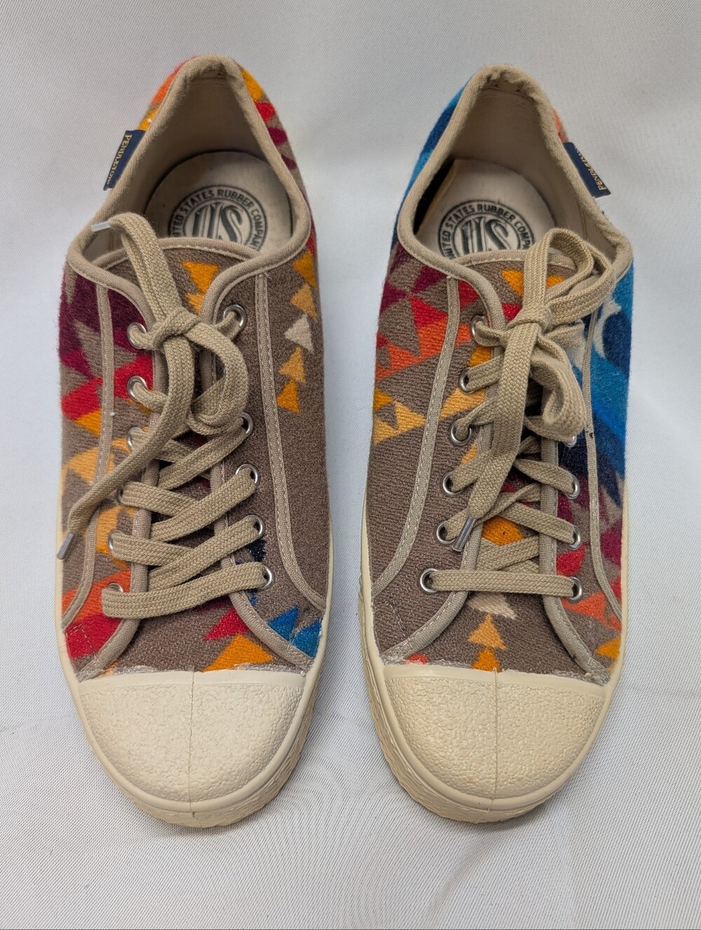 Pendleton ⏩ Multicolor Geometric Canvas Sneaker Size 43 (M10/W11) EUC